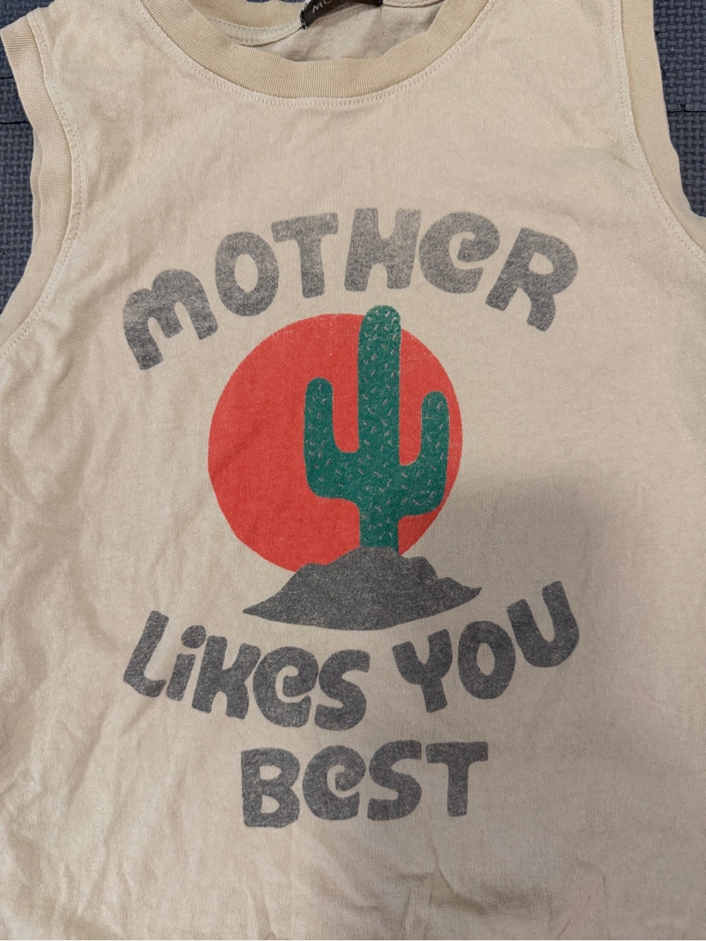 MOTHER The Strong and Silent Tipe Tank Top Cactus- XS- Butter Yellow- MSRP $118 - Picture 8 of 8